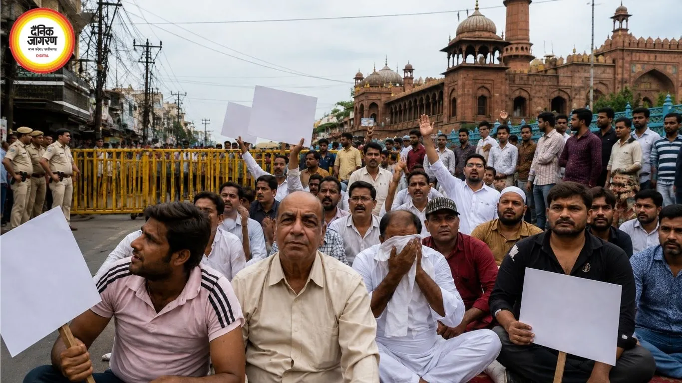 भोपाल में बैरिकेडिंग के विरोध में बाजार बंद, सड़क पर उतरे व्यापारी