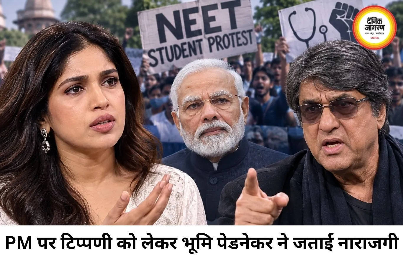 PM पर अभद्र टिप्पणी से मचा सियासी और फिल्मी बवाल, भूमि ने लगाई फटकार; मुकेश खन्ना के बयान पर भी छिड़ी बहस