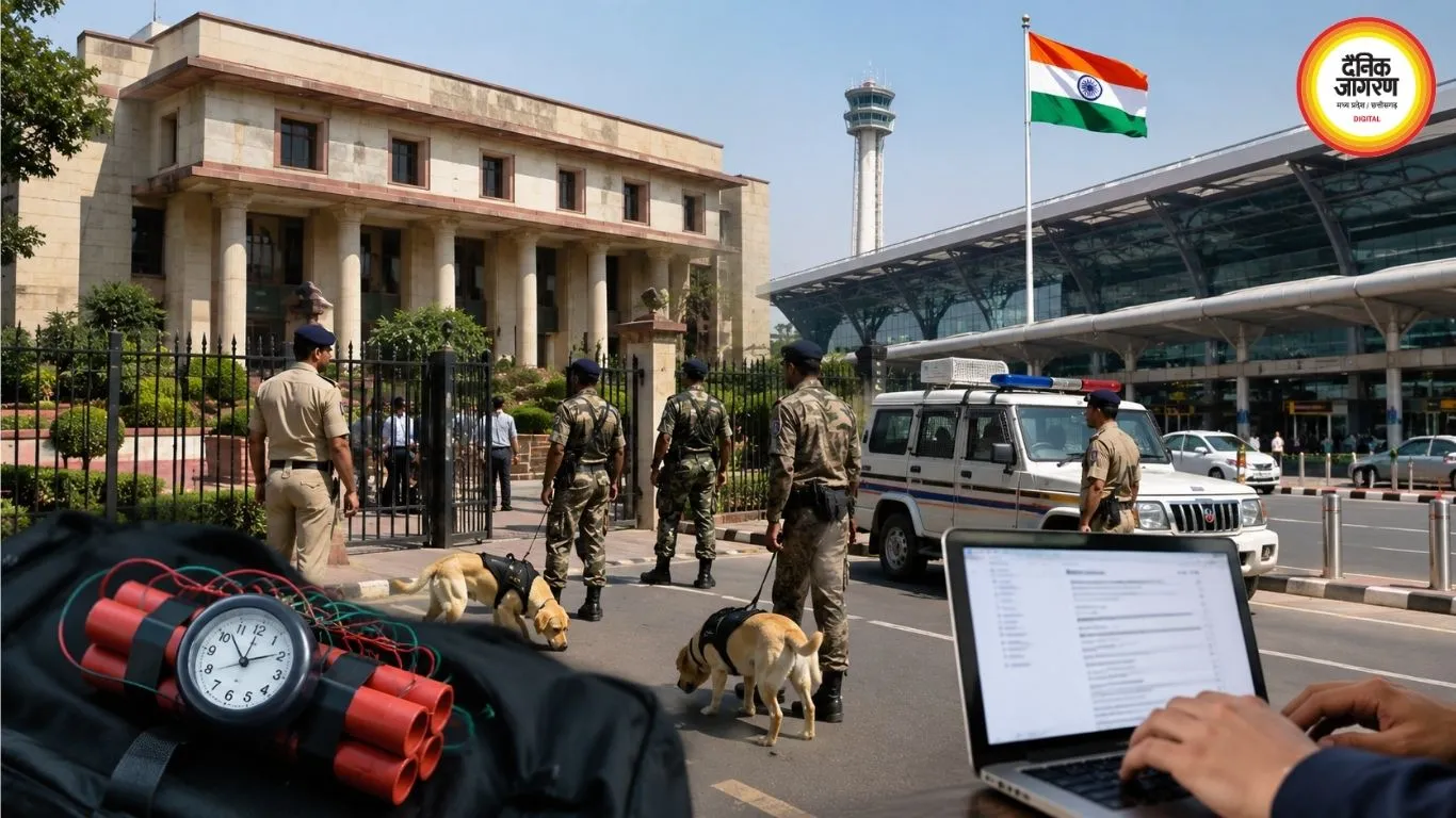 दिल्ली हाईकोर्ट और एयरपोर्ट को बम धमकी, जांच में कुछ संदिग्ध नहीं मिला