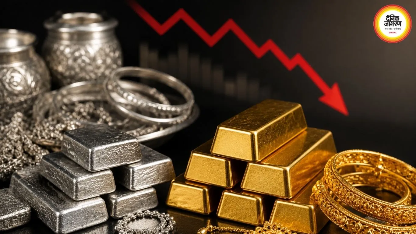 सोने-चांदी के भाव में गिरावट, जानें 14 से 24 कैरेट तक कीमत