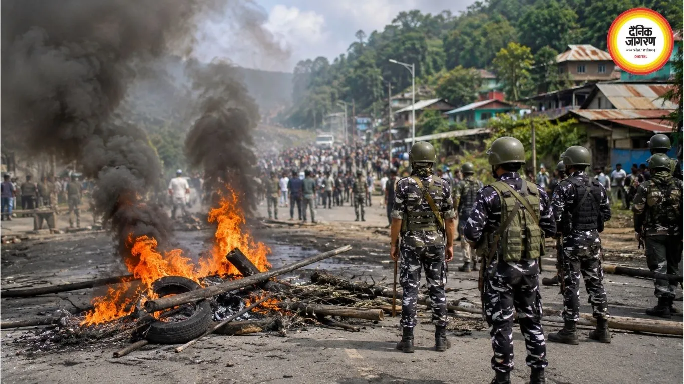 मणिपुर के सेनापति में फिर भड़की हिंसा, CRPF जवान घायल; कई घरों में आगजनी