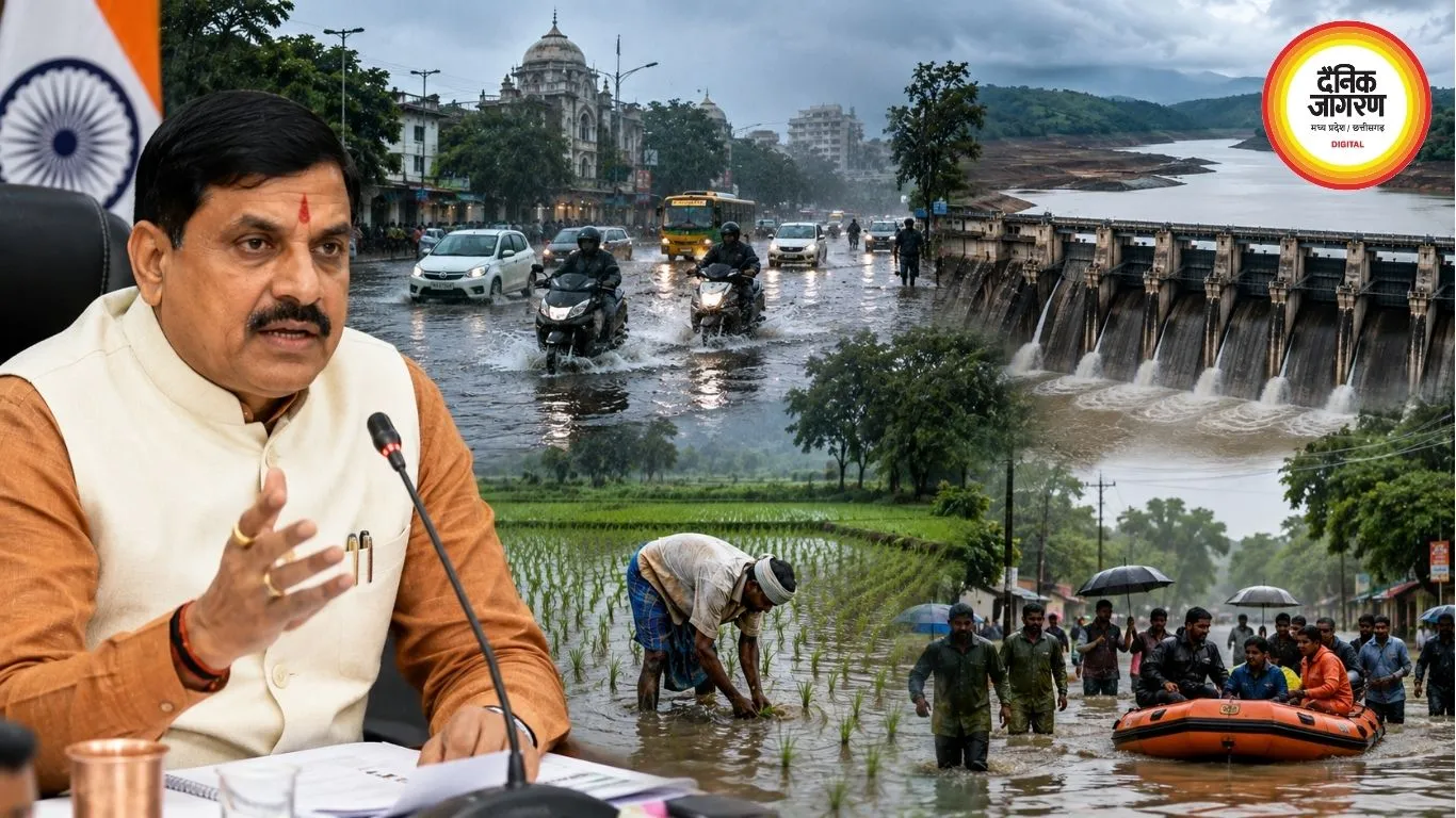 MP Weather: कहीं बाढ़ जैसे हालात, फिर भी मध्य प्रदेश में 15% कम बारिश; बांधों में पिछले साल से 26% कम पानी