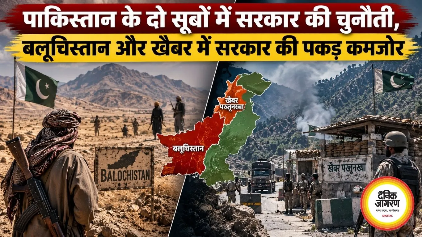 पाकिस्तान के दो सूबों में बढ़ी बगावत, बलूचिस्तान और खैबर में सरकार की पकड़ कमजोर
