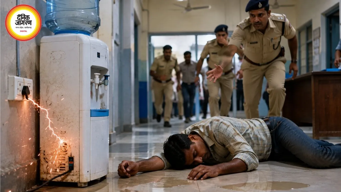 रायपुर के विधानसभा थाने में हादसा, वाटर कूलर से करंट लगने पर युवक की मौत