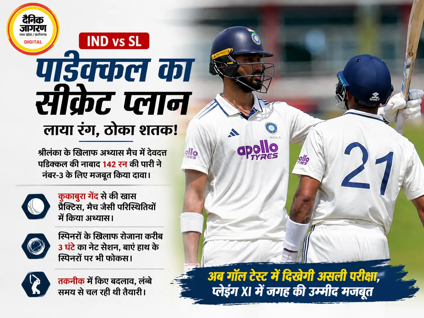 IND vs SL: 142 रन की पारी से पडिक्कल ने ठोका दावा, श्रीलंका के खिलाफ नंबर-3 पर मिल सकता है मौका