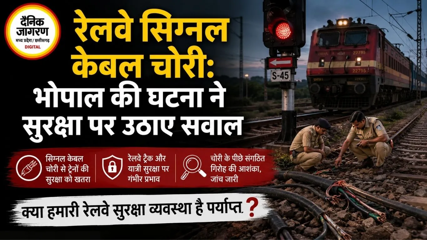 रेलवे सिग्नल केबल चोरी: भोपाल की घटना ने सुरक्षा पर उठाए सवाल