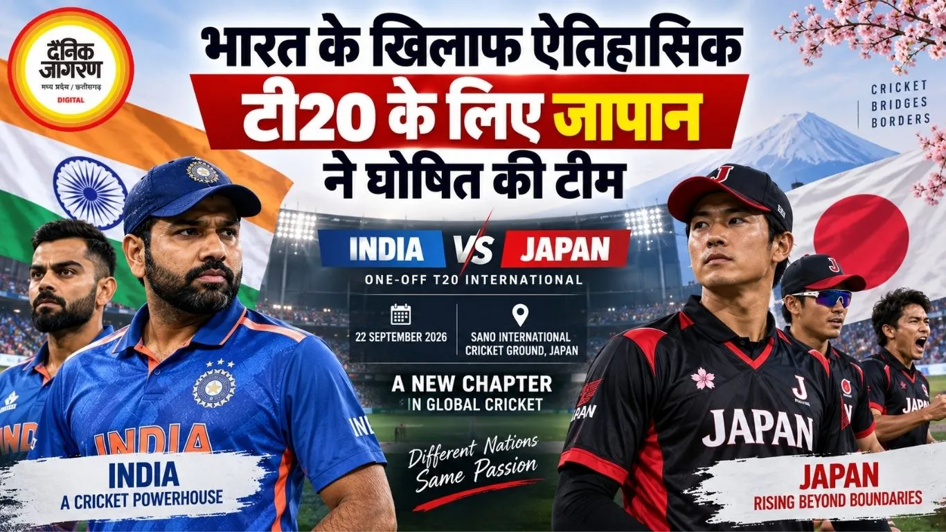 भारत के खिलाफ ऐतिहासिक टी20 के लिए जापान ने घोषित की टीम