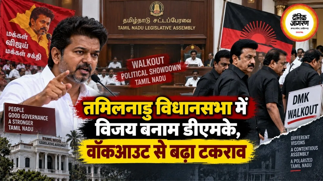 तमिलनाडु विधानसभा में विजय बनाम डीएमके, वॉकआउट से बढ़ा टकराव