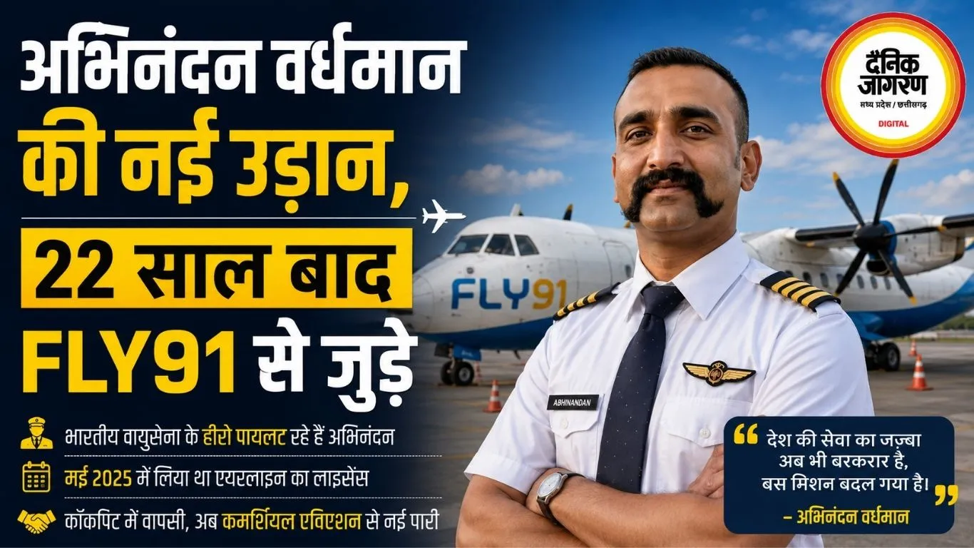 अभिनंदन वर्धमान की नई उड़ान, 22 साल बाद FLY91 से जुड़े
