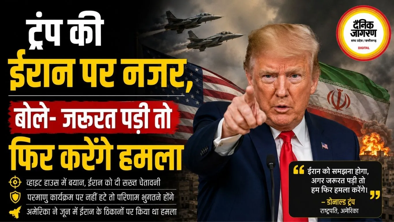 ट्रंप की ईरान पर नजर, बोले- जरूरत पड़ी तो फिर करेंगे हमला