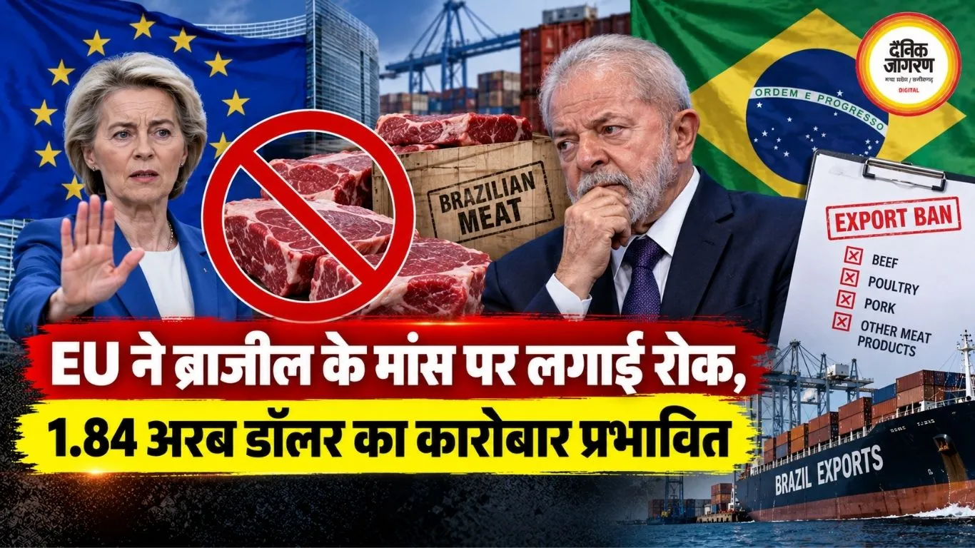 EU ने ब्राजील के मांस पर लगाई रोक, 1.84 अरब डॉलर का कारोबार प्रभावित