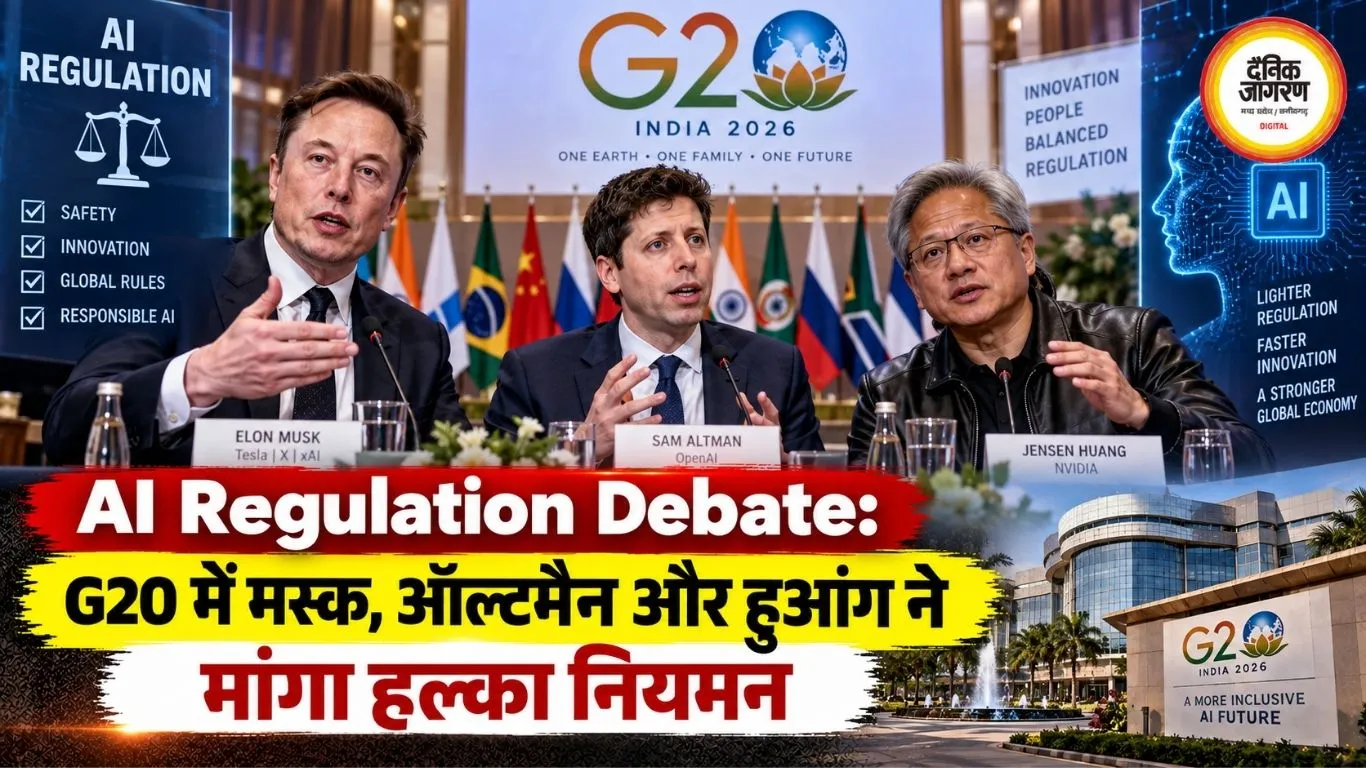 AI Regulation Debate: G20 में मस्क, ऑल्टमैन और हुआंग ने मांगा हल्का नियमन
