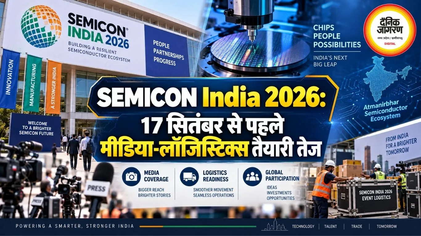 SEMICON India 2026: 17 सितंबर से पहले मीडिया-लॉजिस्टिक्स तैयारी तेज