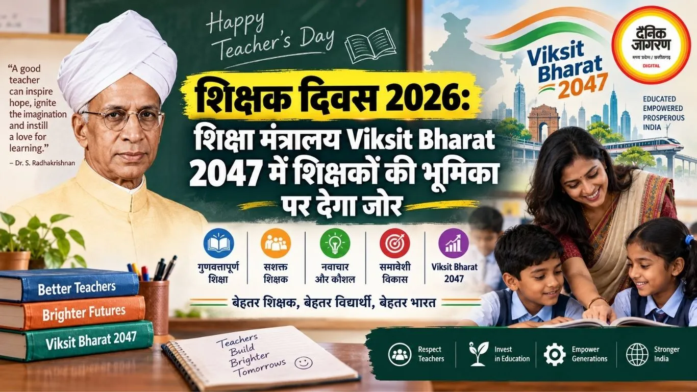 शिक्षक दिवस 2026: शिक्षा मंत्रालय Viksit Bharat 2047 में शिक्षकों की भूमिका पर देगा जोर