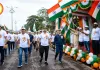 रायपुर में तिरंगे के साथ दौड़े लोग, स्वतंत्रता दौड़ में उमड़ा उत्साह