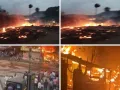 पांढुर्णा के गांव में भीषण आग, करीब 20 घर जले; कई पशुओं की मौत