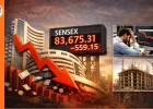 सेंसेक्स 559 अंक गिरकर 83,675 पर बंद, आईटी और रियल्टी शेयरों में तेज बिकवाली