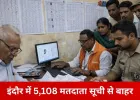 इंदौर में मतदाता सूची का पुनरीक्षण पूरा, 5,108 नाम हटे