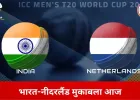 टी-20 वर्ल्ड कप में भारत का आखिरी ग्रुप मुकाबला आज, नीदरलैंड से भिड़ंत