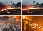 पांढुर्णा के गांव में भीषण आग, करीब 20 घर जले; कई पशुओं की मौत