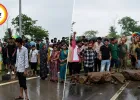 बिलासपुर बारिश: 150 से अधिक घरों में पानी, NH-49 पर आध्यात्म का जाम