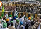 दिल्ली कूच पर निकले किसानों को शंभू बॉर्डर पर रोका, भारी पुलिस बल तैनात