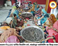 8,100 पार्थिव शिवलिंगों के साथ बना बाबा त्र्यंबकेश्वर ज्योतिर्लिंग का विग्रह
