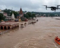 चित्रकूट में मंदाकिनी का उफान, रामघाट-निर्मोही अखाड़ा में बाढ़ जैसे हालात; ड्रोन से निगरानी