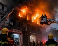 कांदिवली की कमर्शियल बिल्डिंग में तड़के आग, 11 लोग सुरक्षित निकाले गए