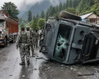 काजीगुंड में ट्रक से CRPF वाहन की भिड़ंत, पांच जवान घायल