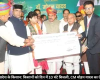मध्य प्रदेश में किसानों को बड़ी सौगात, दिन में मिलेगी 10 घंटे बिजली: CM मोहन यादव का बड़ा ऐलान