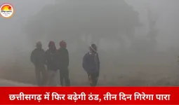 उत्तर-मध्य भारत के मौसम सिस्टम का असर: छत्तीसगढ़ में फिर बढ़ेगी ठंड