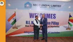 सेशेल्स उपराष्ट्रपति ने एनबीसीसी कार्यालय का दौरा किया