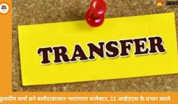 रायपुर में 11 आईएएस अफसरों के प्रभार बदले, कुलदीप शर्मा बने बलौदाबाजार-भाटापारा कलेक्टर