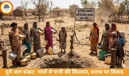 दुर्ग के गांवों में जल संकट गहराया, अवैध शराब पर भी उठे सवाल