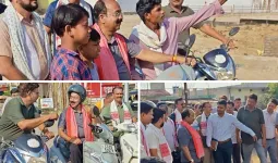 स्कूटी पर सवार होकर निरीक्षण पर निकले डिप्टी CM, आम लोगों से सीधे संवाद ने खींचा ध्यान