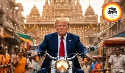 ट्रम्प ने शेयर किया AI वीडियो, भारत में बाइक और शेर की सवारी करते दिखे