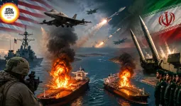 Iran-US War: होर्मुज में 2 तेल टैंकरों में विस्फोट का दावा, सातवीं रात भी ईरान पर अमेरिकी हमले