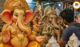 गणेशोत्सव से पहले रायपुर के मूर्तिकारों की बदली रणनीति, AI डिजाइन वाली प्रतिमाओं से बना रहे दूरी