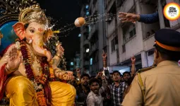 मुंबई में गणेश प्रतिमा जुलूस पर अंडे फेंकने का आरोप, केस दर्ज: पुलिस ने अज्ञात के खिलाफ FIR की; इलाके में बढ़ाई गई सुरक्षा