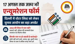 17 अगस्त तक जरूर भरें एन्यूमरेशन फॉर्म, दिल्ली में वोटर लिस्ट को लेकर चुनाव आयोग का बड़ा अपडेट
