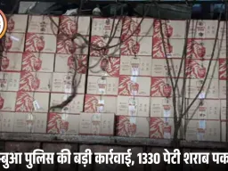 आलीराजपुर में 42 लाख की अवैध शराब जब्त: गुजरात भेजे जा रहे ट्रक को पुलिस ने पकड़ा, ड्राइवर हिरासत में