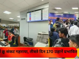 इंडिगो में क्रू संकट गहराया, तीसरे दिन 170 उड़ानें प्रभावित: जयपुर–इंदौर समेत कई एयरपोर्ट पर यात्रियों की रात एयरपोर्ट पर कटी