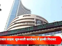 मामूली गिरावट के साथ बाज़ार की शुरुआत, RIL और टाटा स्टील में दबाव