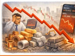 सेंसेक्स 503 अंक टूटा, निफ्टी भी 133 अंक लुढ़का; मेटल शेयरों में सबसे ज्यादा बिकवाली