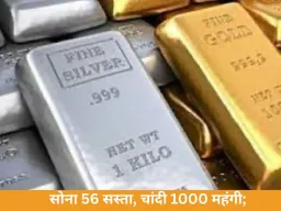 सोना 56 सस्ता, चांदी 1000 महंगी; जानिए ताज़ा रेट और बाजार का रुख
