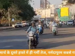 मध्यप्रदेश में मार्च में ही गर्मी के तेवर, नर्मदापुरम में पारा 40°C पार