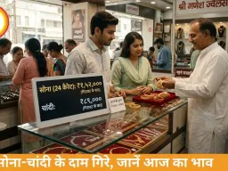 सोना-चांदी के दाम गिरे, 24 कैरेट गोल्ड 1.52 लाख पर आया