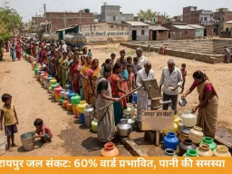 रायपुर जल संकट: 60% वार्ड प्रभावित, पानी की समस्या गहराई