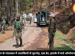 कश्मीर के गांदरबल में आतंकियों से मुठभेड़, एक ढेर, इलाके में सर्च ऑपरेशन जारी